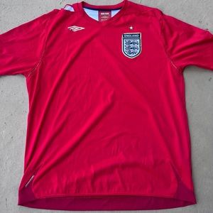 England 2005 Umbro Jersey Soccer Football Vintage